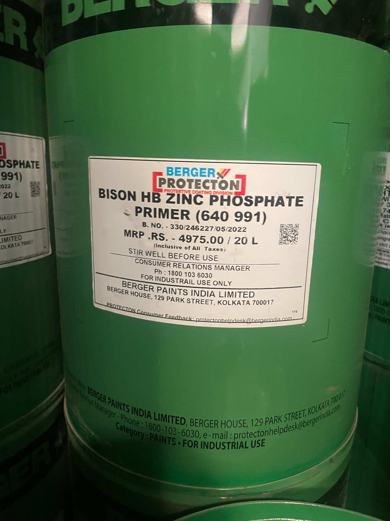 BISION ZINC PHOSPHATE GREY PRIMER