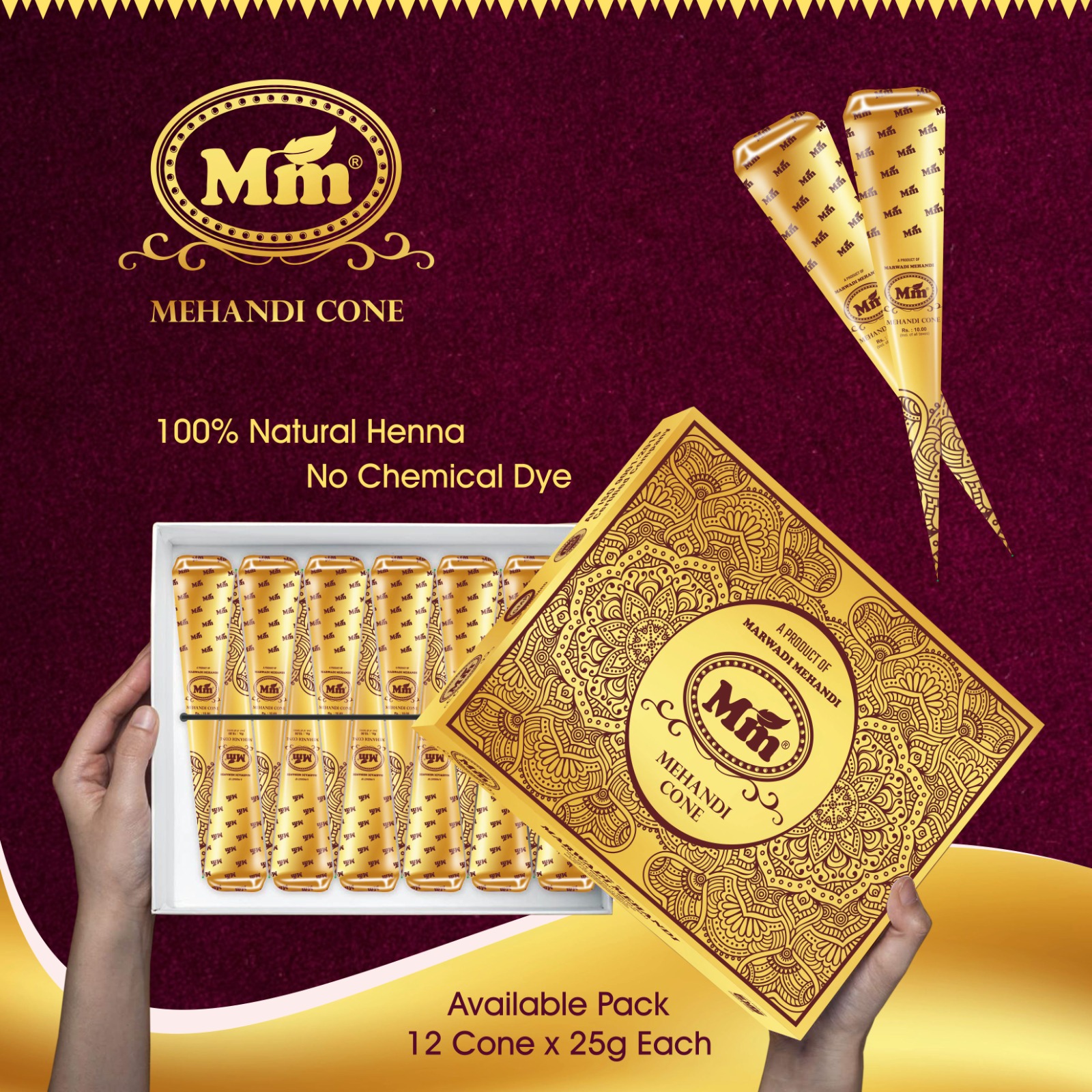 Mm Mehandi Cone - Feature: No Side Effects
