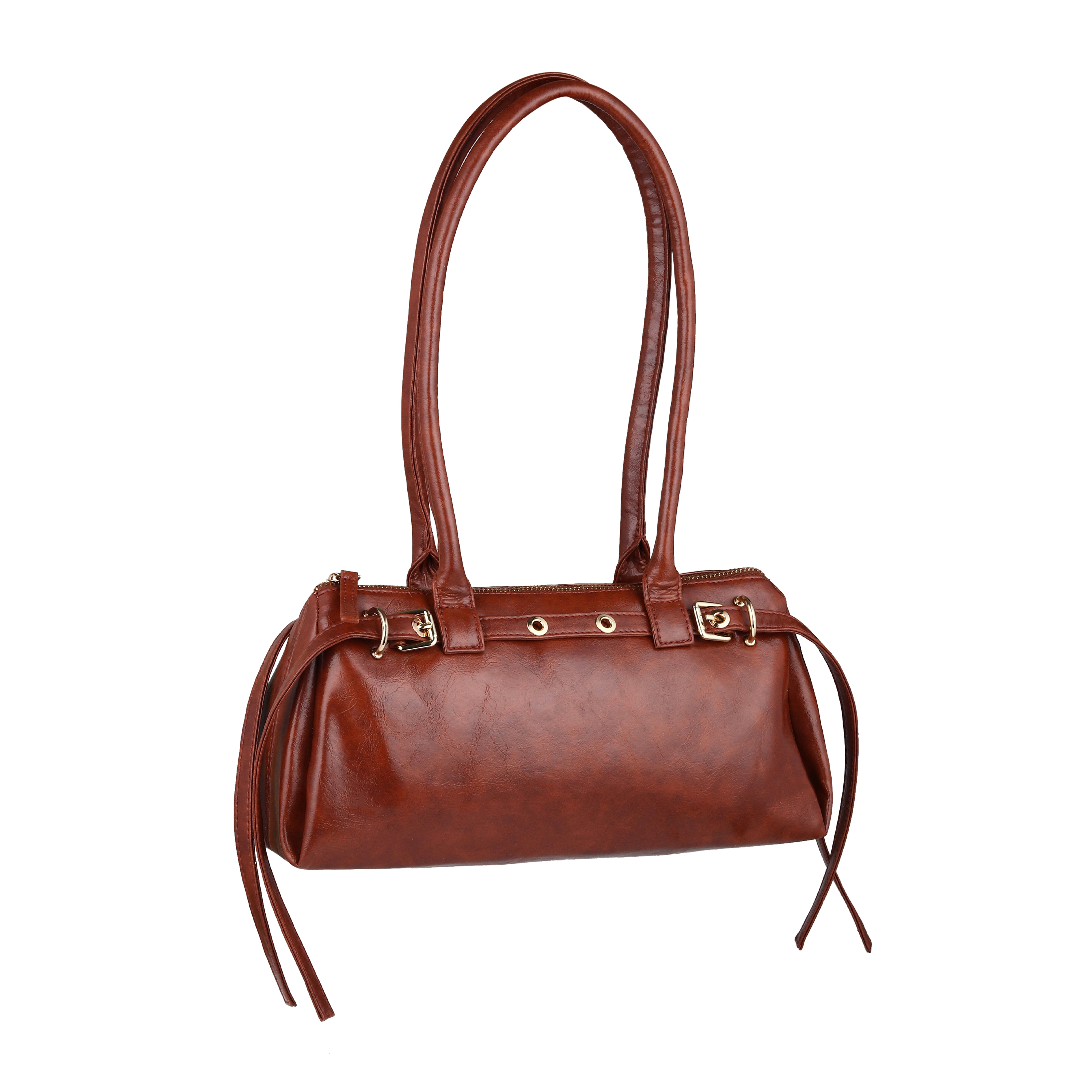Ladies Designer Handbag - Color: Brown