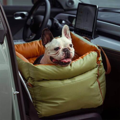 Luxury Artificial Leather Zippered Car Dog Bed - Application: Cats
