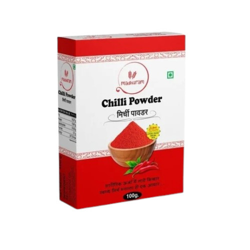 100G Madhuram Red Chilli Powder - Product Type: Dried