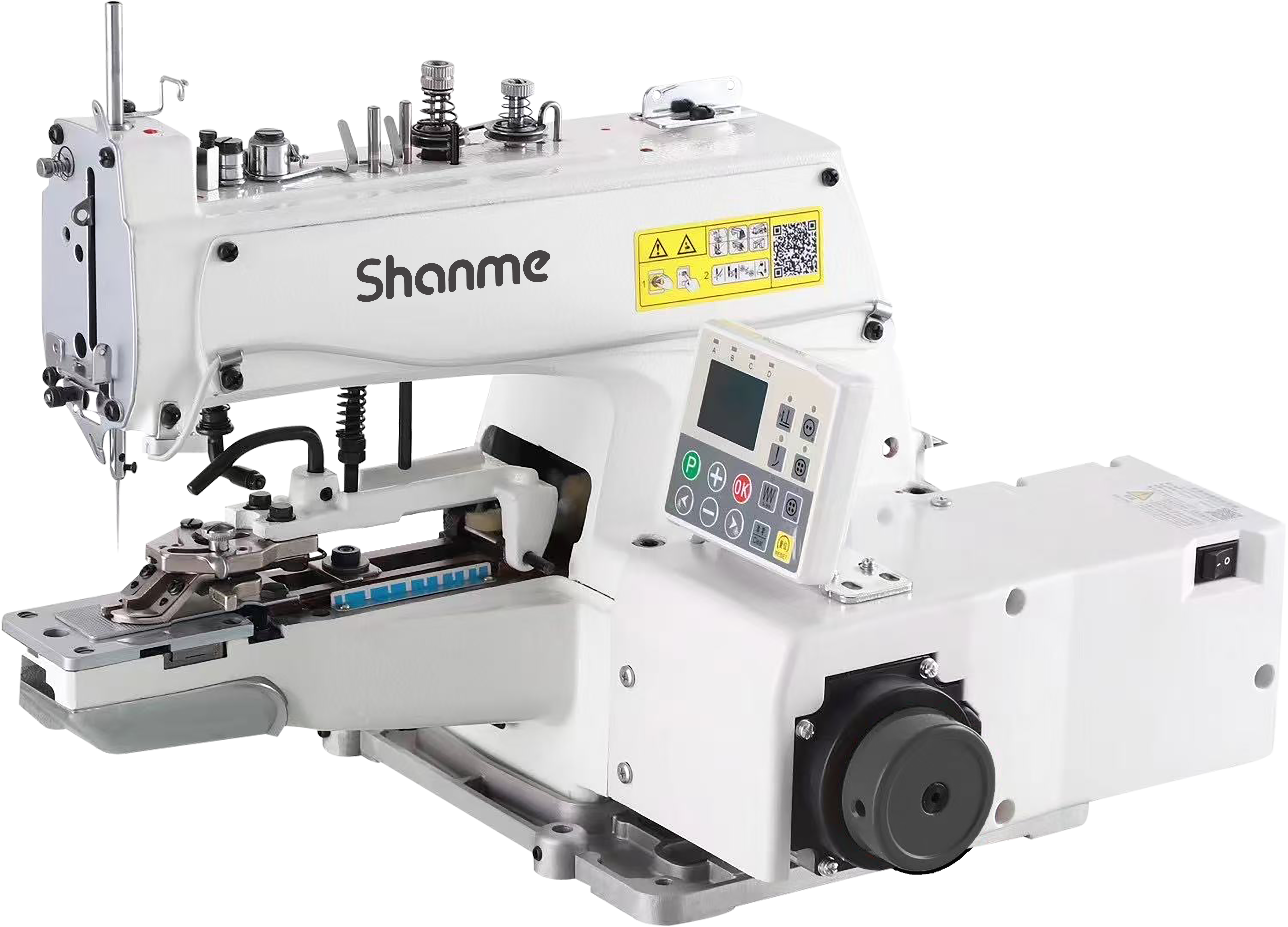 Shanme Button Sewing Machine - Color: White And Black