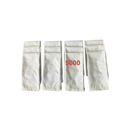 D. No.5000 White To White 21 X 21 Inches 4 Side Cotton Handkerchief - Color: Mix