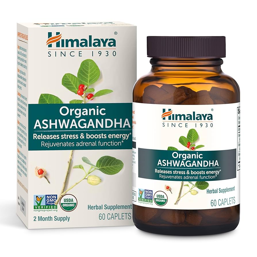 Himalaya Organic Ashwagandha 670 Mg 60 Tablets
