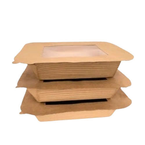 Readymade Paper Food Box - Color: Brown
