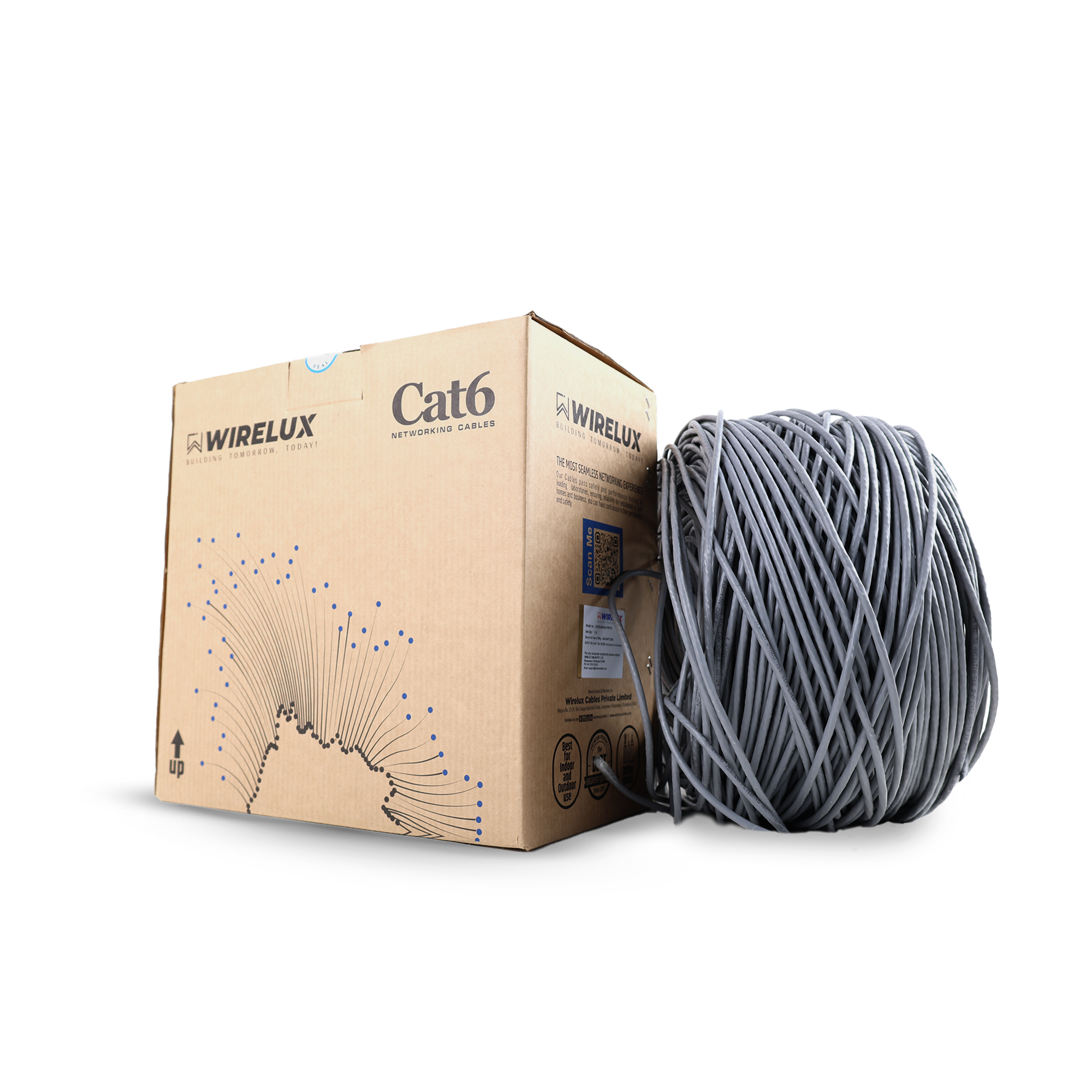 24Awg Cat6 Cca 305 Meter Cable - Efficiency: 250 Mgz