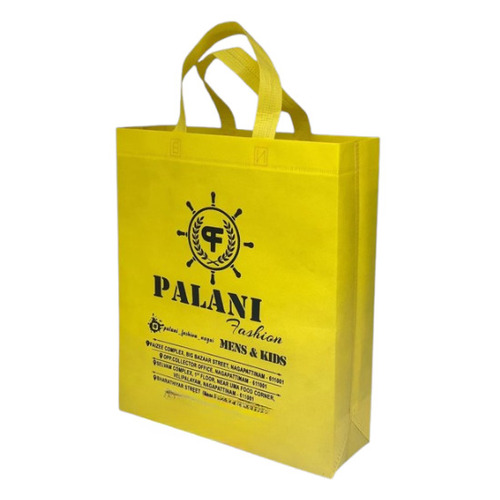 Non Woven Box Bag - Color: Yellow