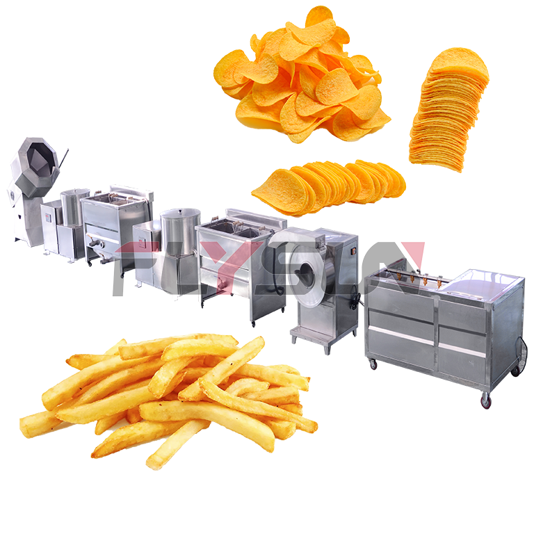 Industrial Grade Potato Chip Frying Production Line Suitable For Large Scale Production - Capacity: 100-3000 Kg/hr