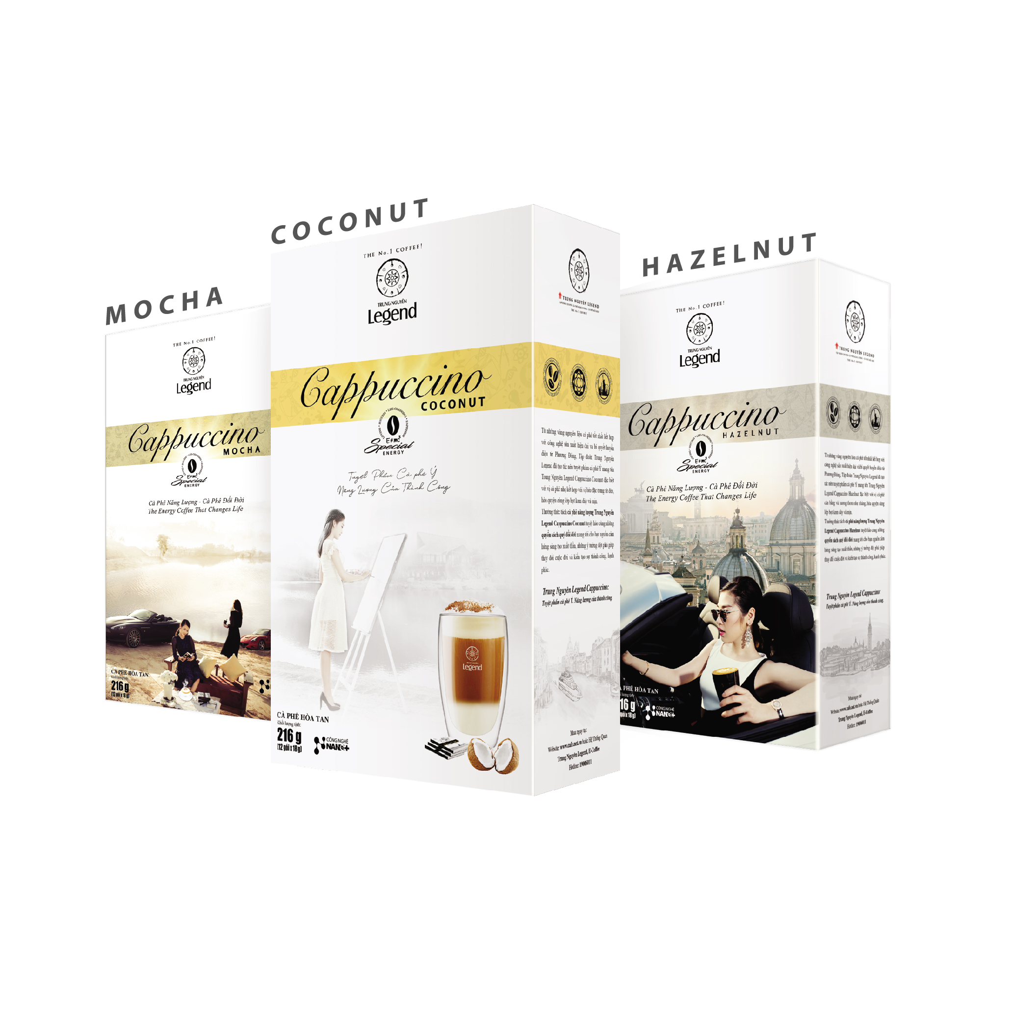 Trung Nguyen Legend Cappuccino Instant Coffee - Flavor: Vanilla