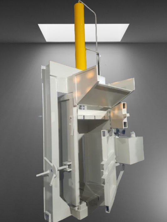 Vertical Balling Press Machine - Color: Navy Blue