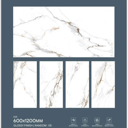 600X1200Mm Glossy Finish Wall Tile - Tile Material: Ceramic