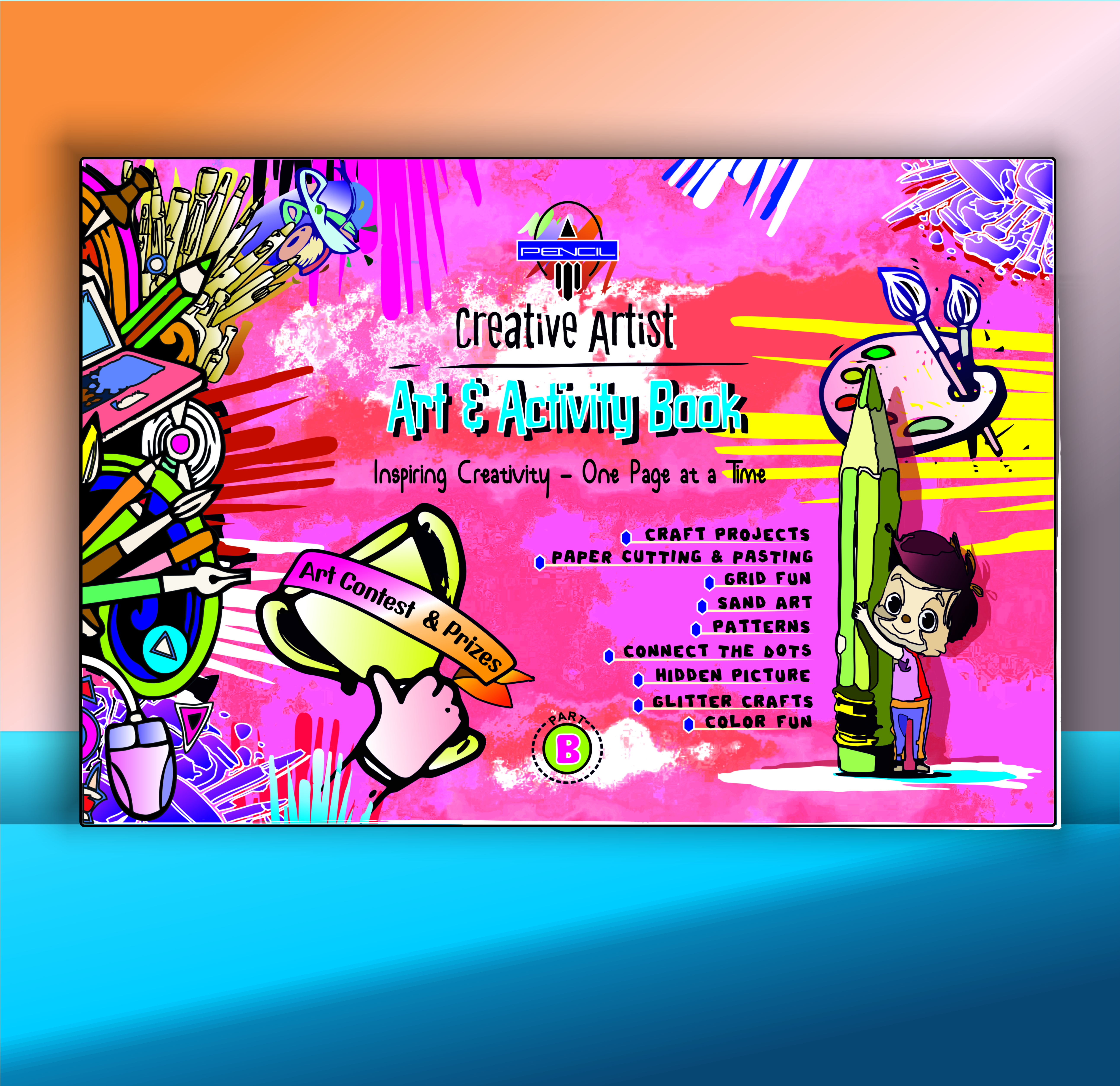 Children Art & Activity Drawing Book - Binding: Perfect Bound