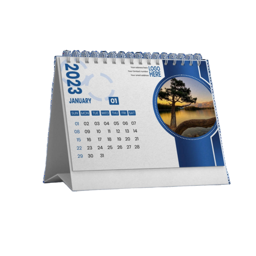 A5 Landscape Calendar - Binding: Spiral Binding