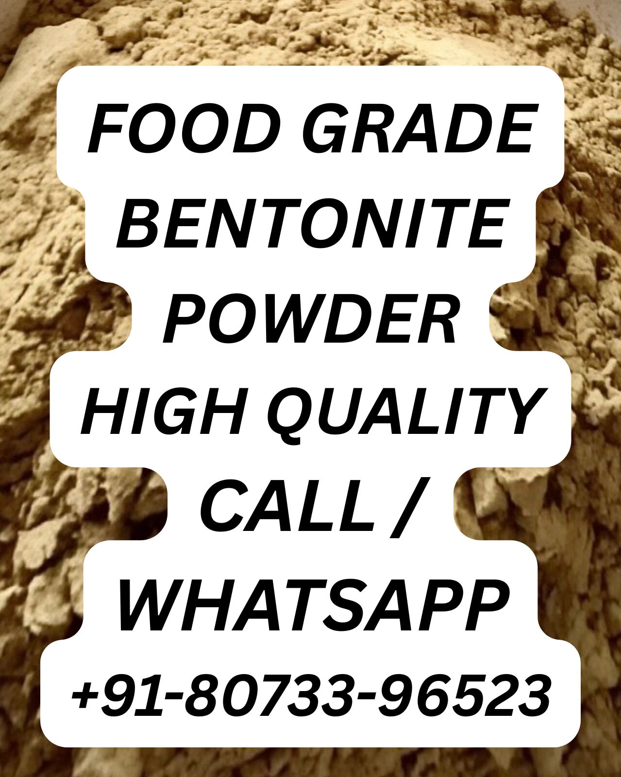 Food Grade Bentonite Powder - Color: Brown