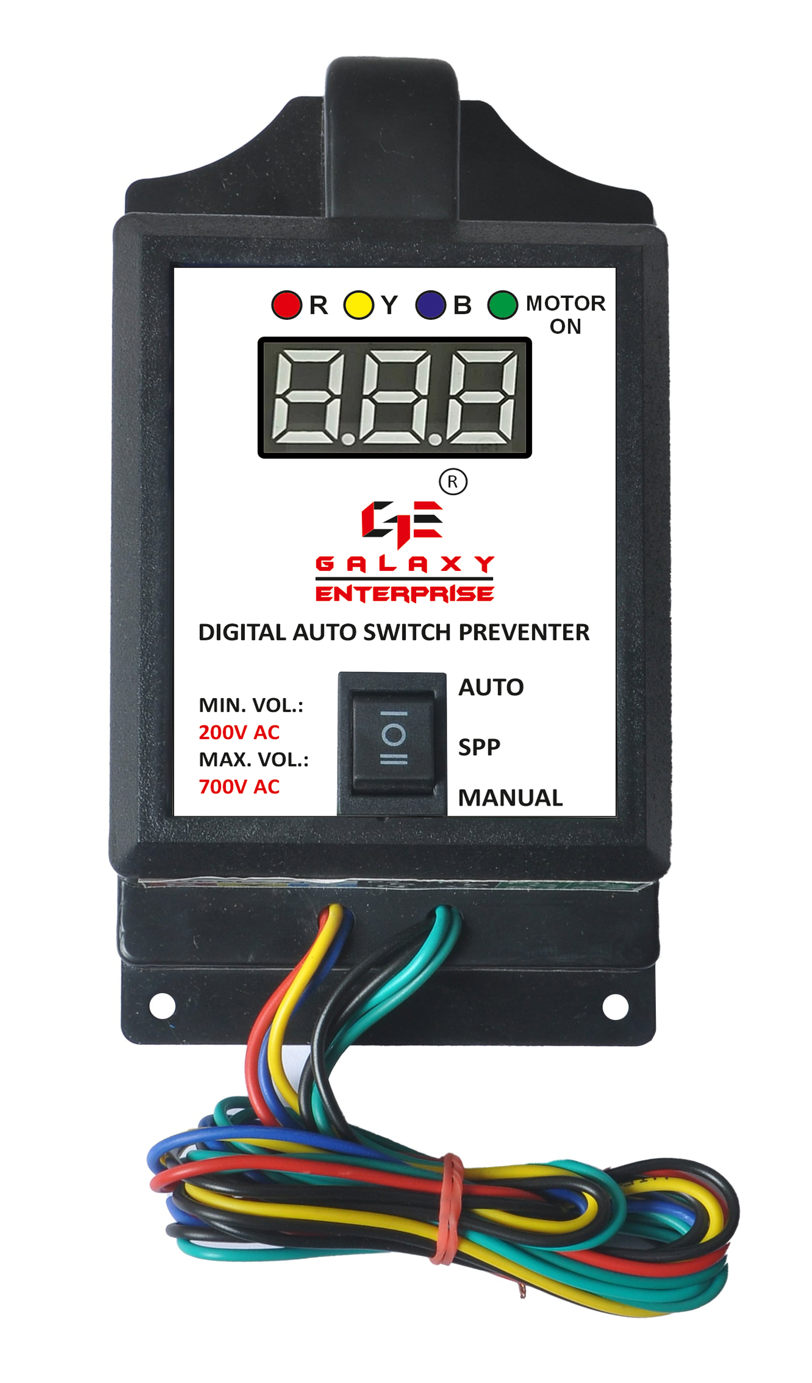 3 Phase DOL Digital Auto Switch Preventer With Phase Sequence And Single Phase Protection
