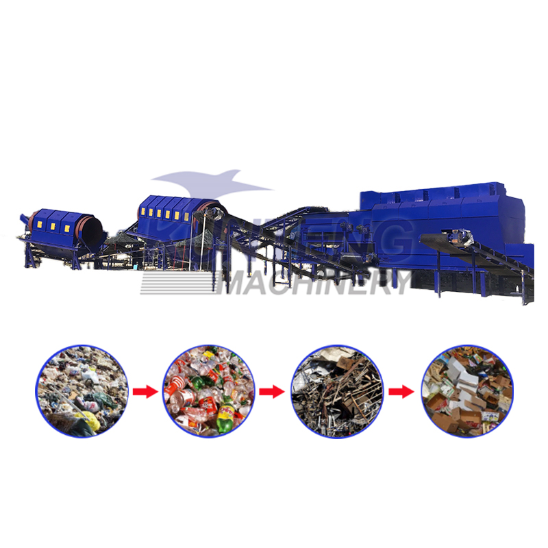 City Garbage Sorting Machine Plastic Metal Waste Management Machinery - Automatic Grade: Automatic