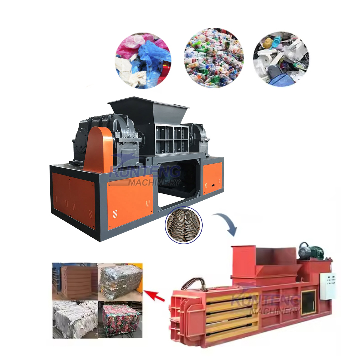 Garbage Shredder Plastic Garbage Shredder and Baler