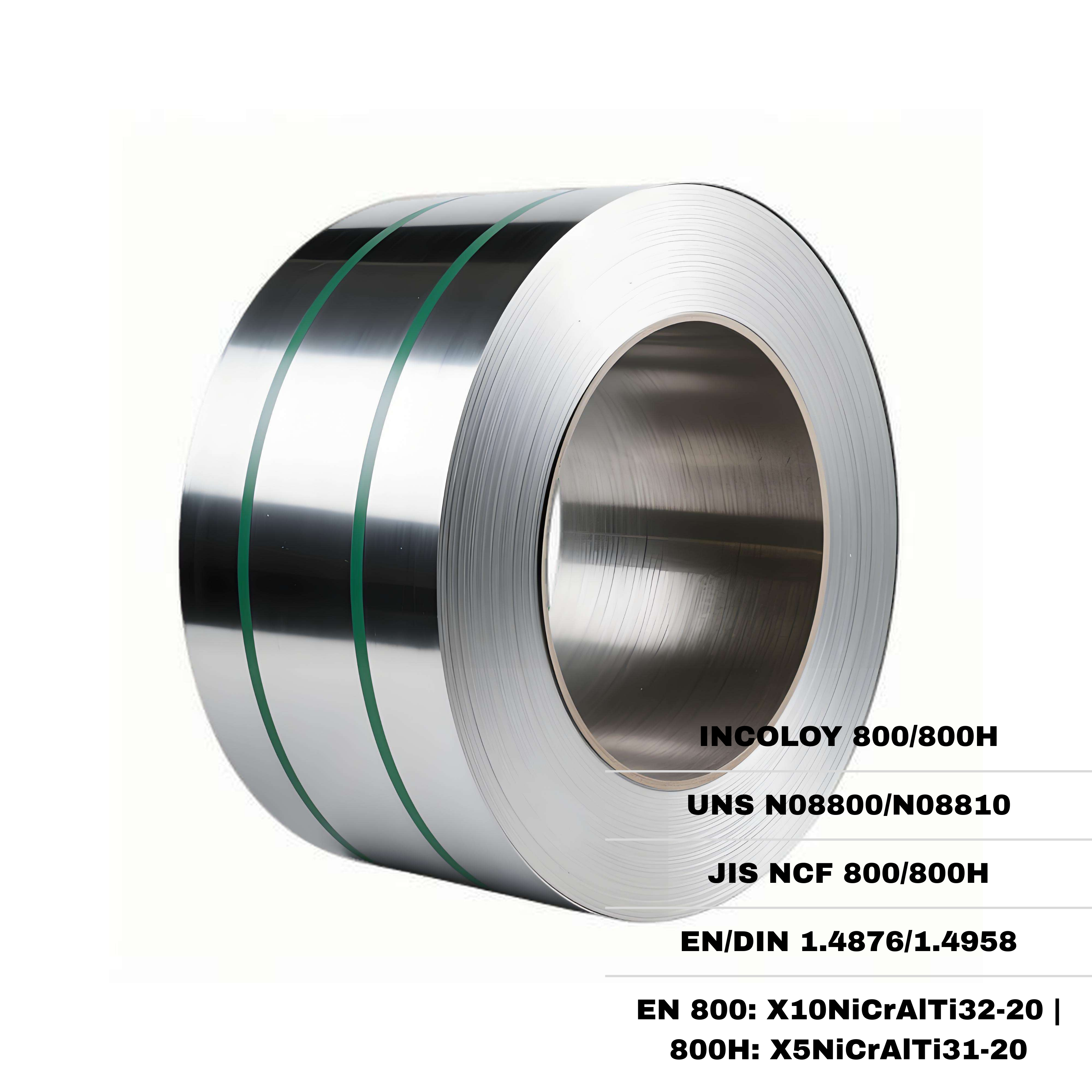 800 Alloy 800 Coil - Inconel, All Sizes, Silver | Corrosion Resistant, Heat Resistant, Weldable Easily