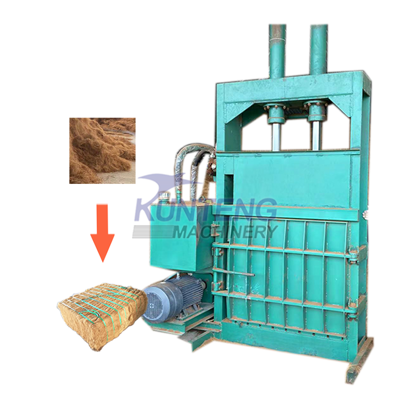 Automatic Coconut Fiber Baler Coconut Fiber Briquetting Machine - Color: Customized