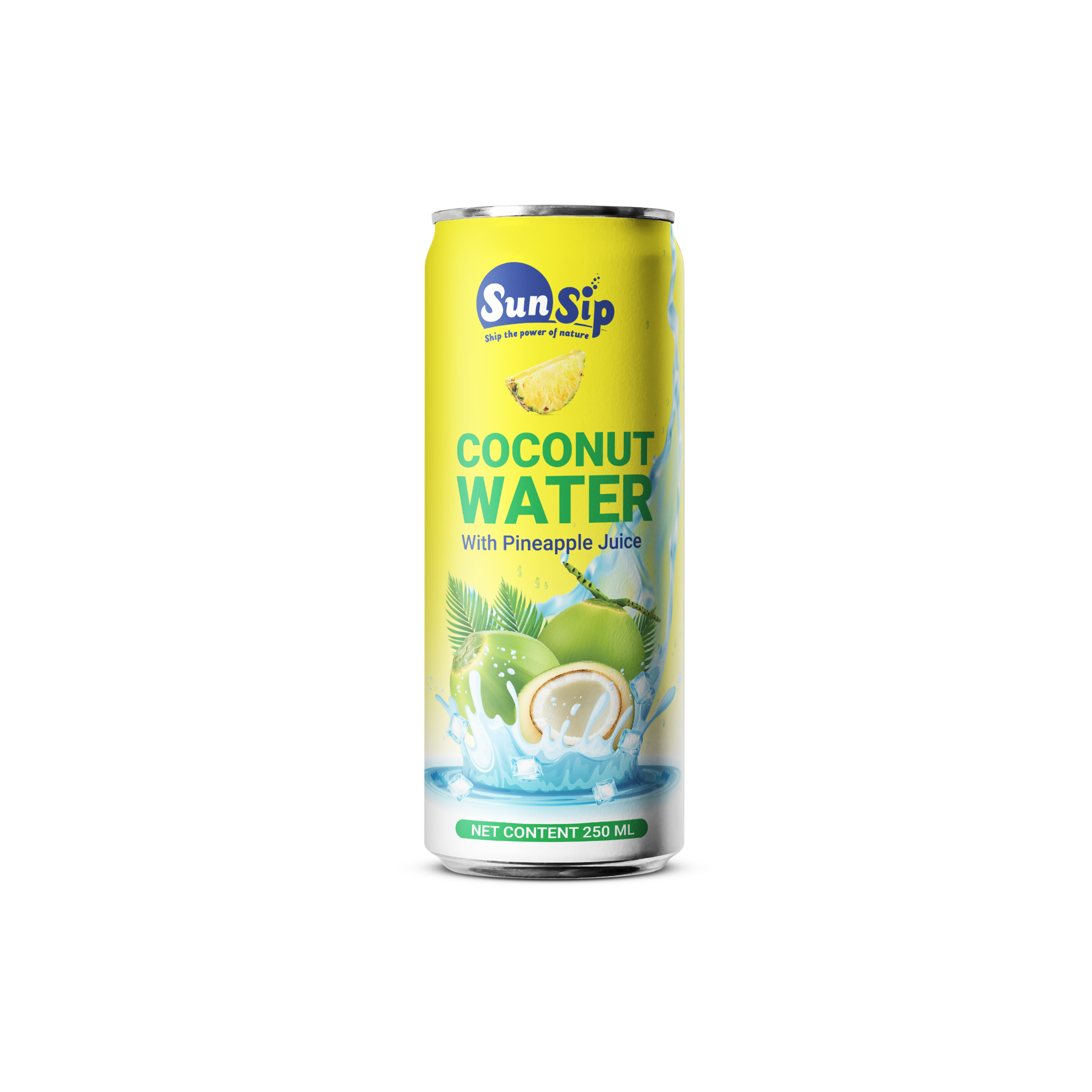 Sunsip Coconut With Pineapple 250Ml Slim Can - Alcohol Content (%): 0%