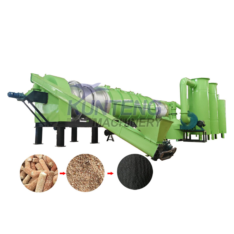 Wheat Straw Biomass Carbonization Equipment - Capacity: 1000 Kg/Hr