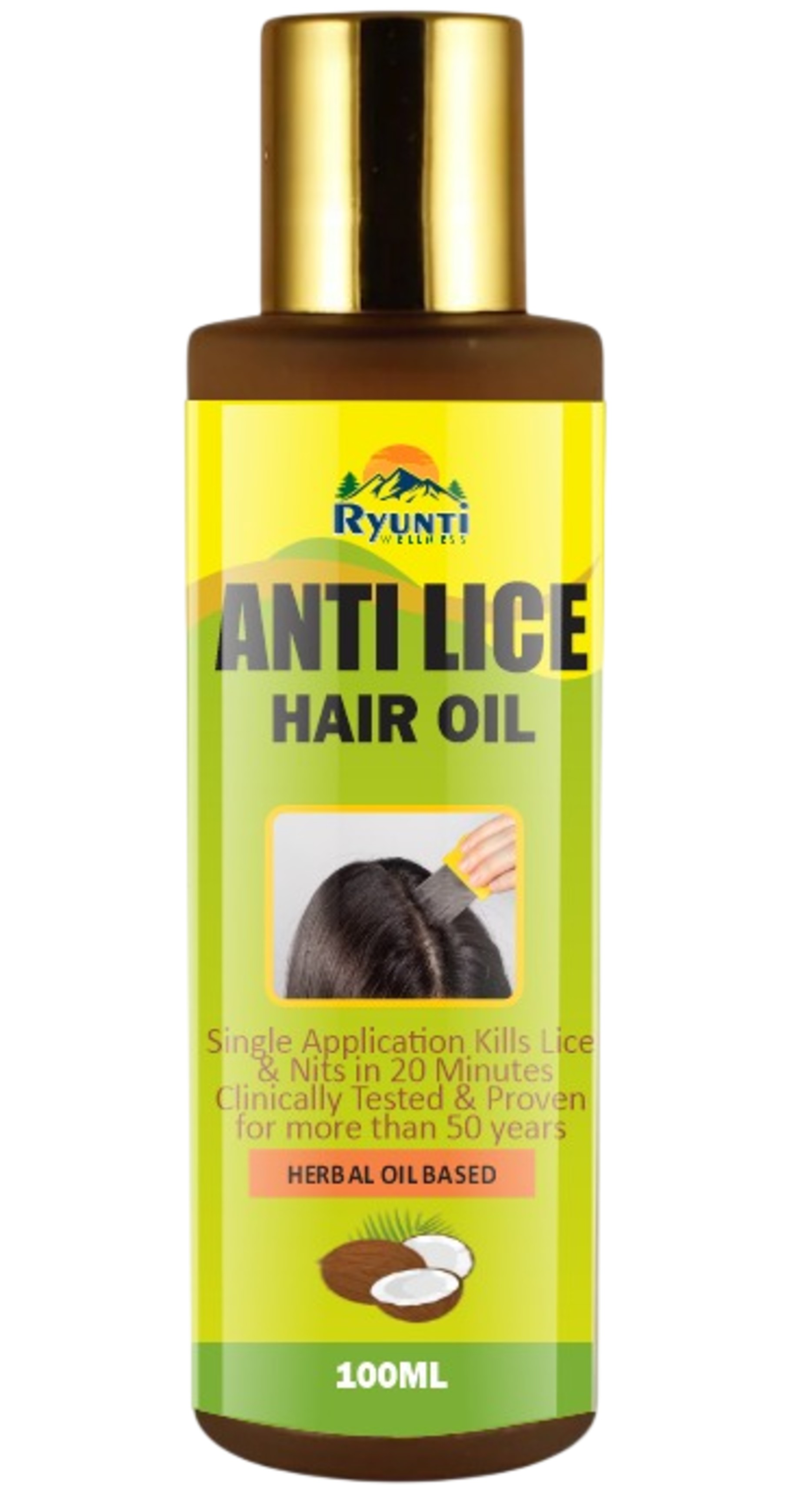 Anti Lice Hair Oil 100Ml - Age Group: All Ages