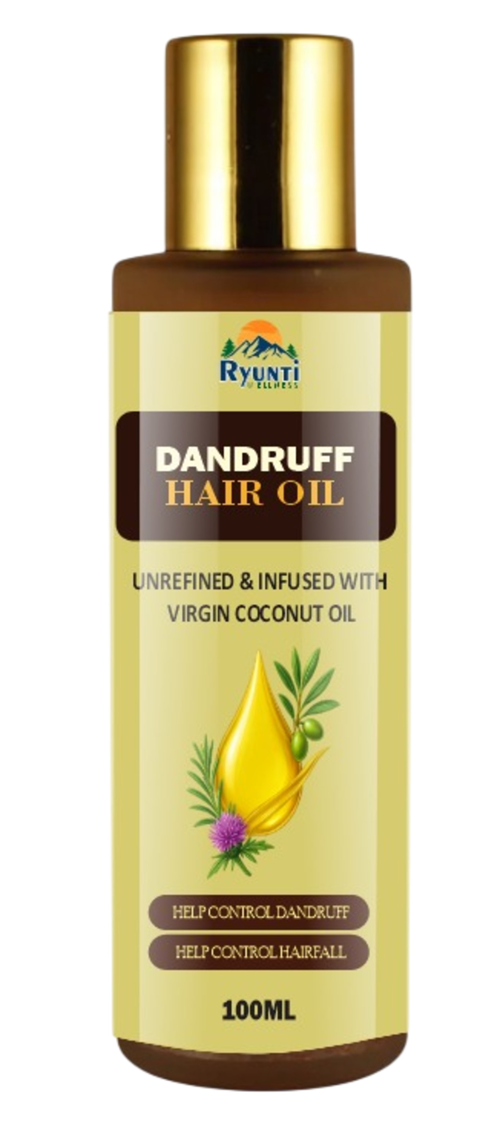 Dandruff Hair Oil 100Ml - Age Group: All Ages