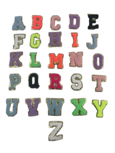 Fashionable Letter Patches - Color: Assorted