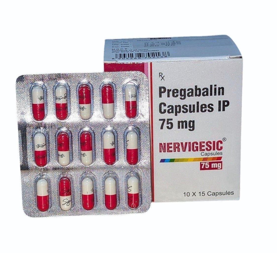 Pregabalin Capsule Ip 75mg - Grade: Pharmaceutical Grade