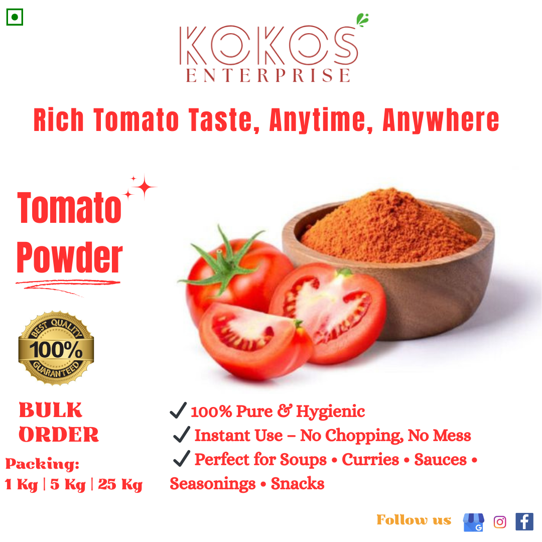 Spray Dried Tomato Powder - Color: Red