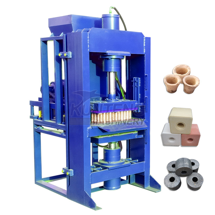 Coconut Shell Charcoal Hydraulic Briquetting Machine - Briquette Size: Customized