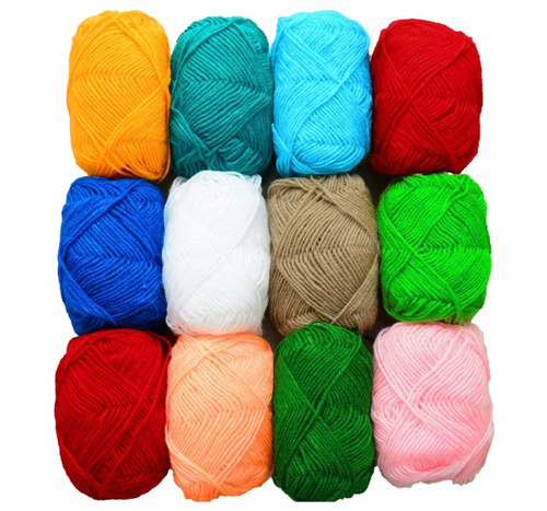 Hand Knitting Woollen Dyed Thread