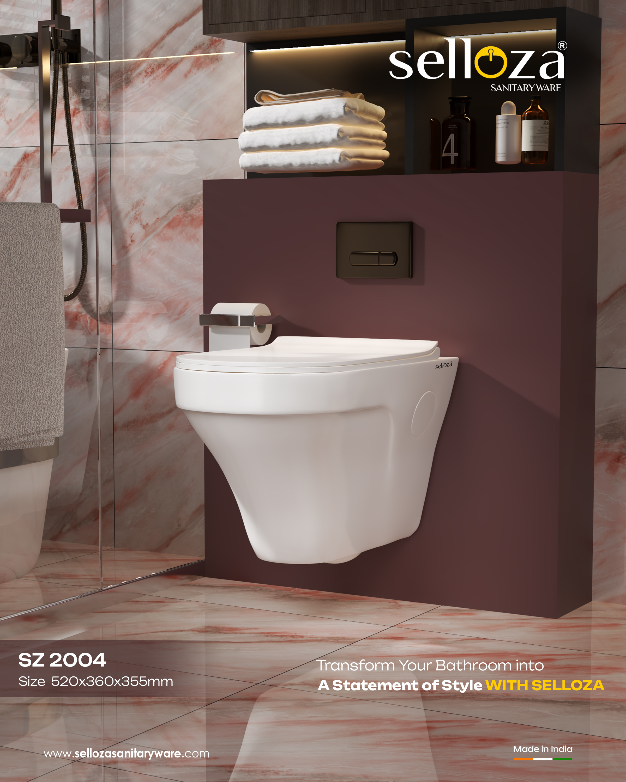 Classic Wall Hung Wall Mount Closet