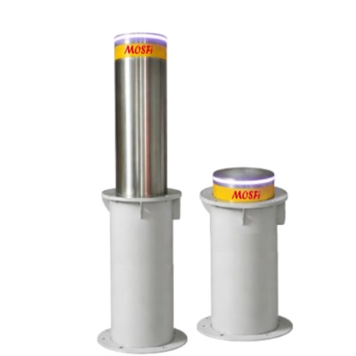 Hydraulic Bollard - Color: Stainless Steel Finish