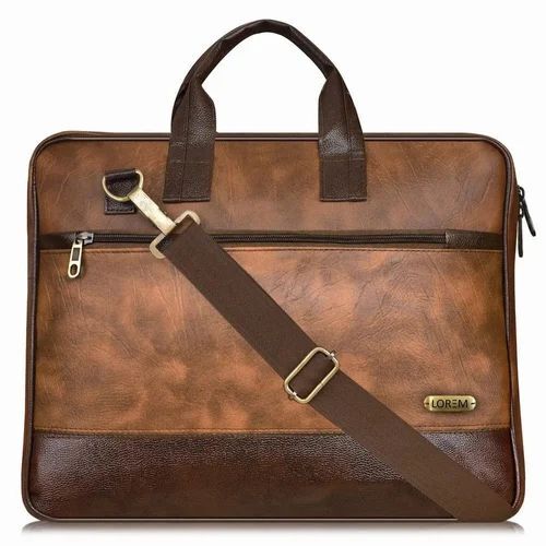 Tan & Brown Office Laptop Bag