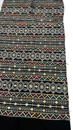 Dhupion 9000 Velvet Embroidery Fabric - Application: Woman Garments / Decoration