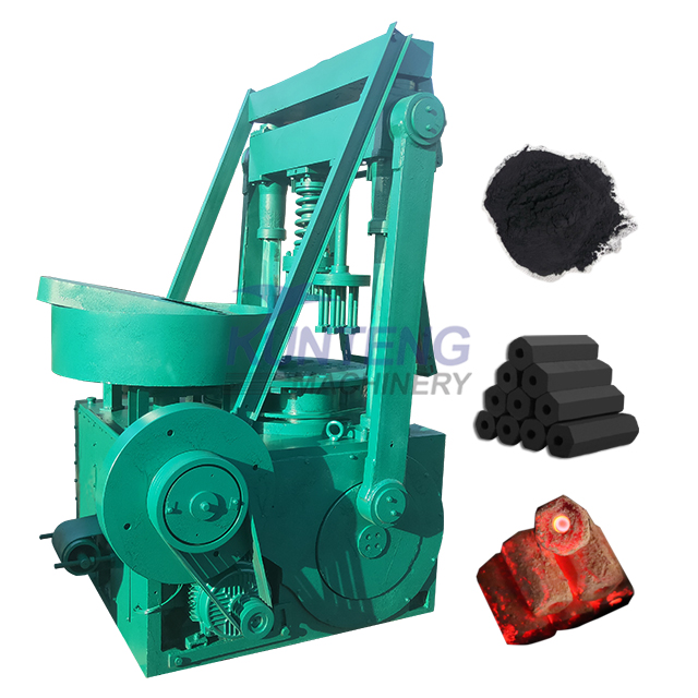 Cow Dung Charcoal Biomass Carbon Briquetting Machine - Briquette Size: Customized