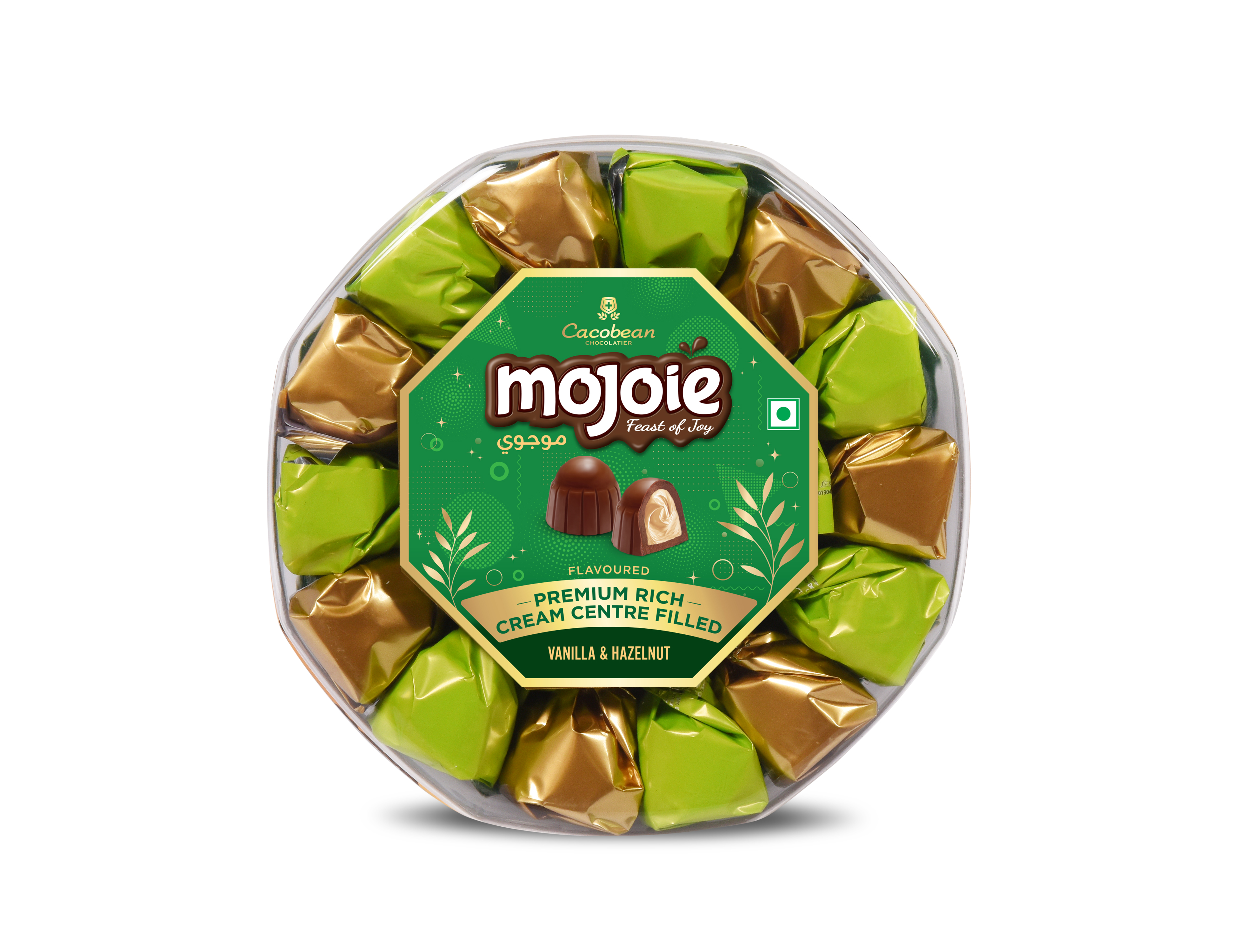 Compound Chocolate Mojoie Top Twist Pcb -octa B-  Vanila/hazelnut-24 Pcs