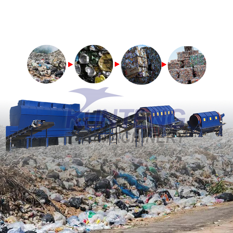 Solid Waste Classification And Treatment Production Lines - Capacity: 100 Ton/Day