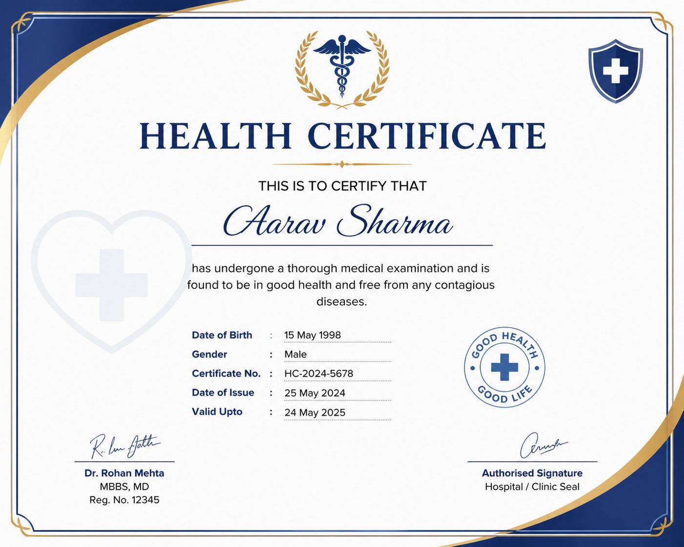Health Certificate