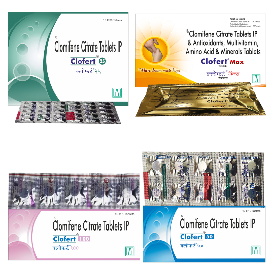 Clomifene Citrate 25mg Tablets (clofert) - Recommended For: Ovulatory Dysfunction