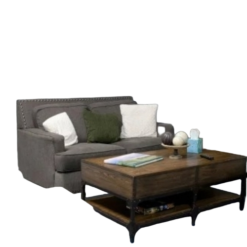Grey Wooden Sofa Set