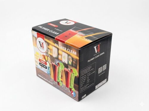 Pilsner Clear Glass 300Ml Set Of 6 Pcs - Features: Durable