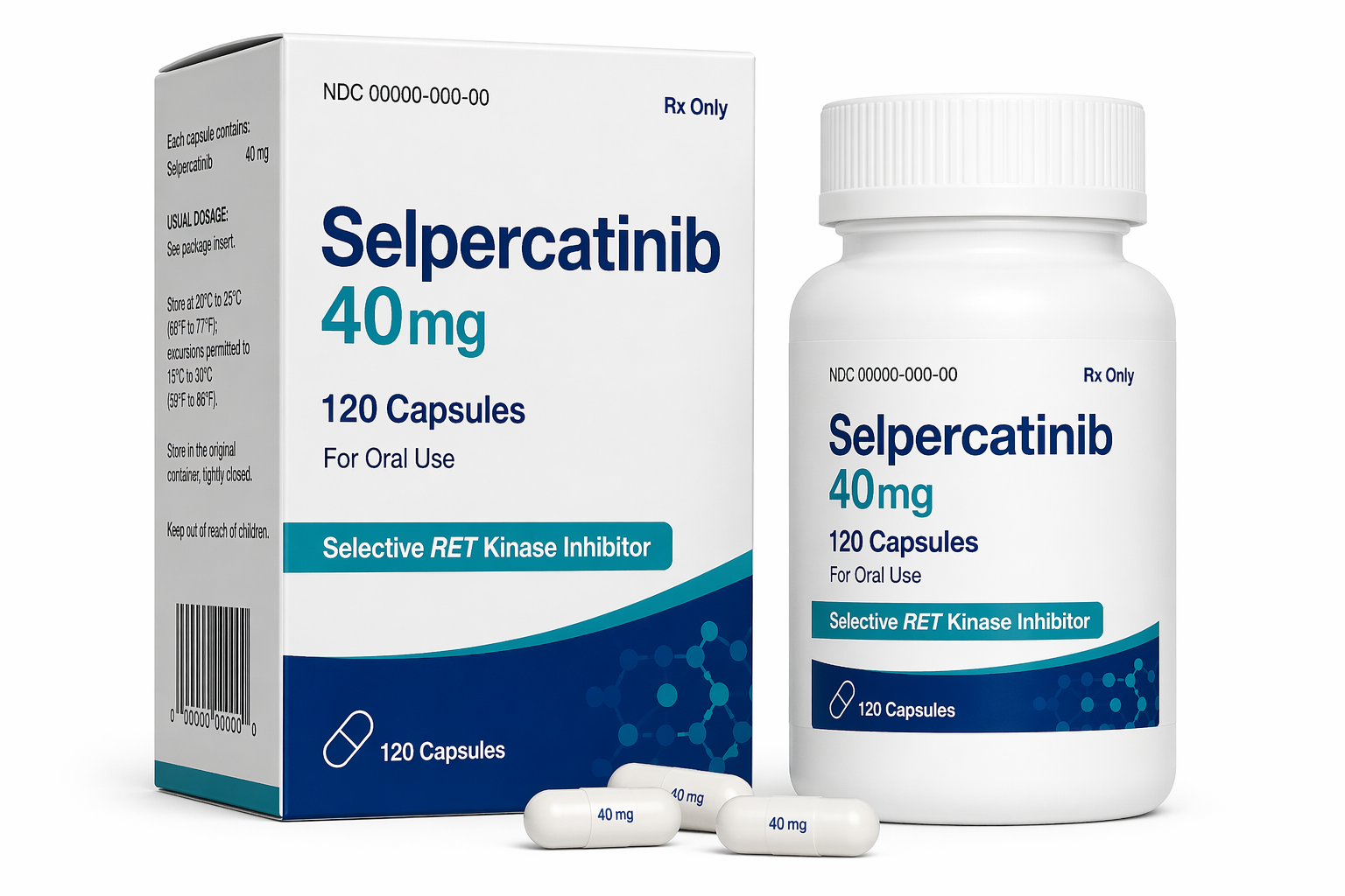 40 Mg Selpercatinib Capsules