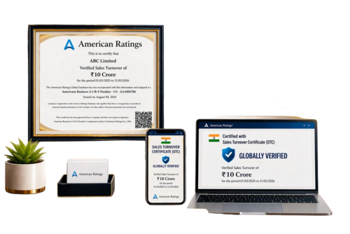 American Ratings STC Sales Turnover Certificate By AMERICAN RATINGS INDIA PRIVATE LIMITED