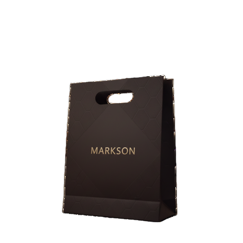 Standard Paper Bags With Die Cut Handle - Coating Type: Matt Or Gloss