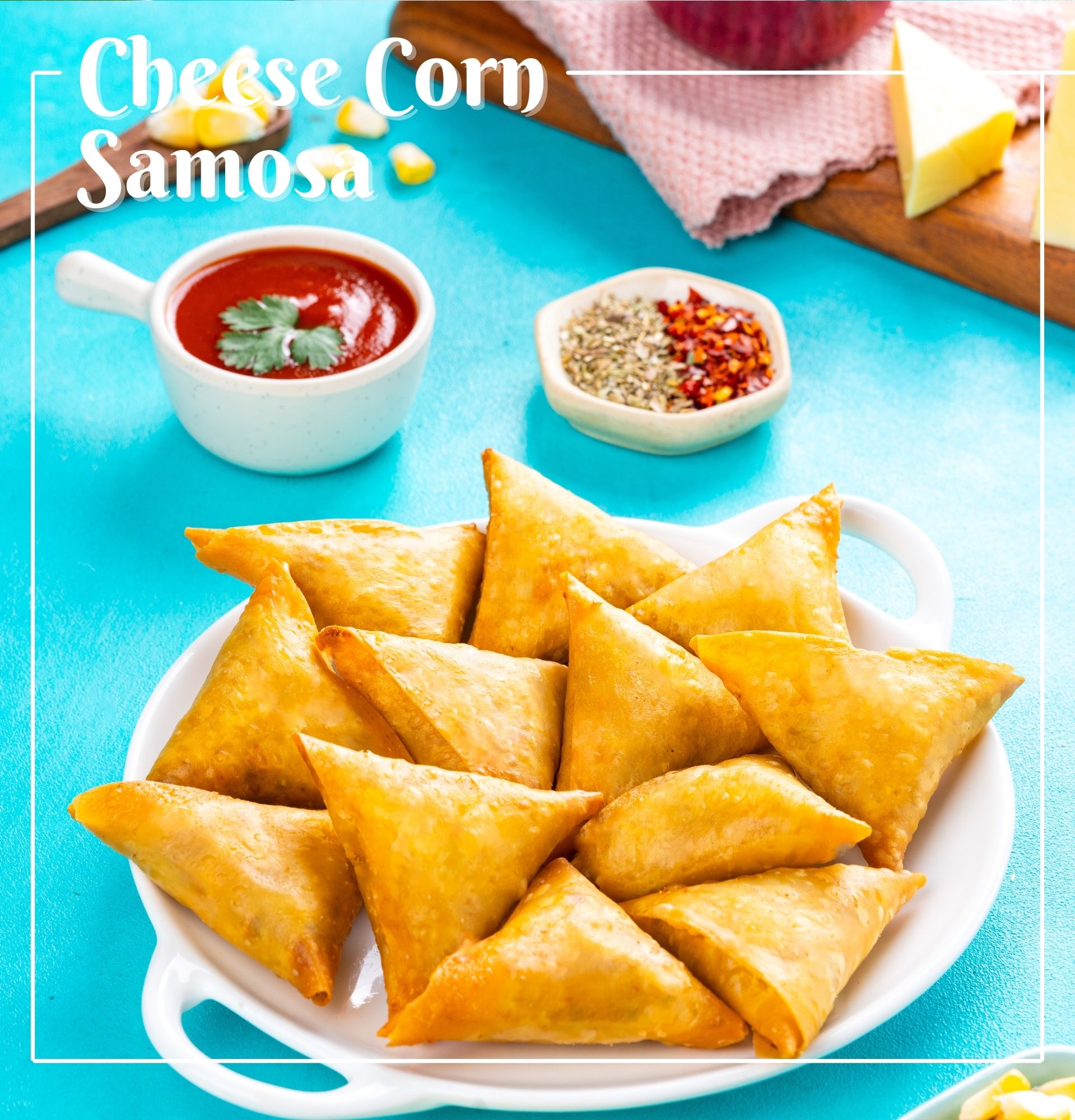 Cheese Corn Samosa
