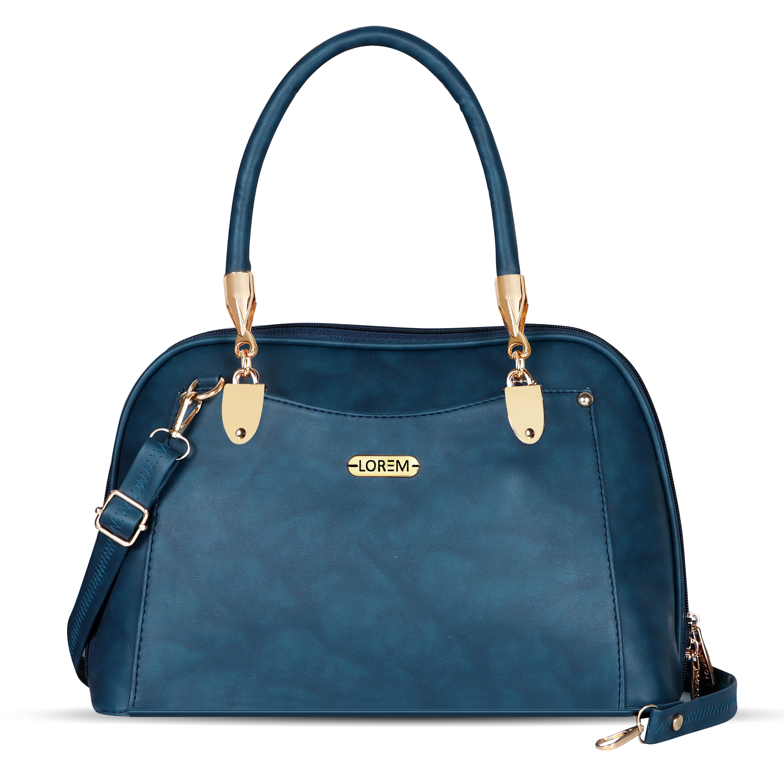 Lorem Blue Gorgeous Faux Leather Handbag For Women And Girls Hb02 - Coating Type: Pu Coated
