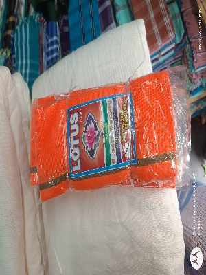 Saffron Bhagwa Cotton Gamcha - Feature: Compressed
