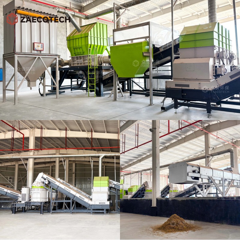 Industrial Sugarcane Leaf Shredder Machine For High Capacity Processing - Color: Green